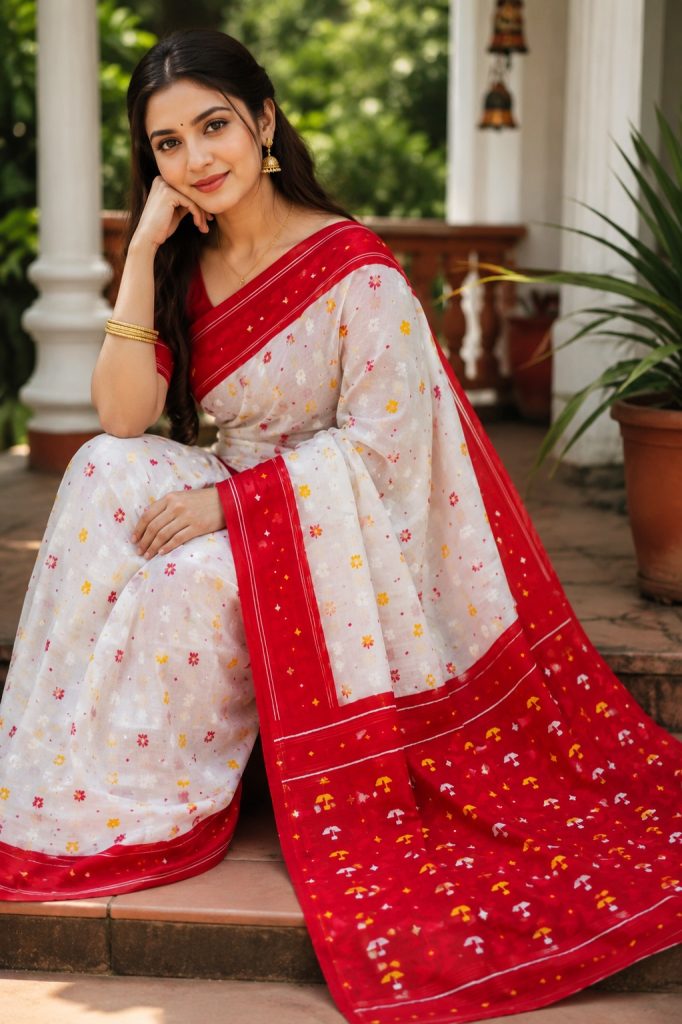 🌺 প্রিমিয়াম জামদানি শাড়ি