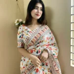 Flash Sale ⚡️ হাফসিল্ক জামদানী শাড়ি thumbnail