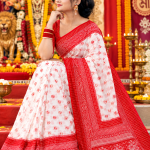 Gamsa Print Saree thumbnail