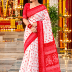 Gamsa Print Saree thumbnail